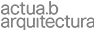 Logotip de Actua B arquitectura